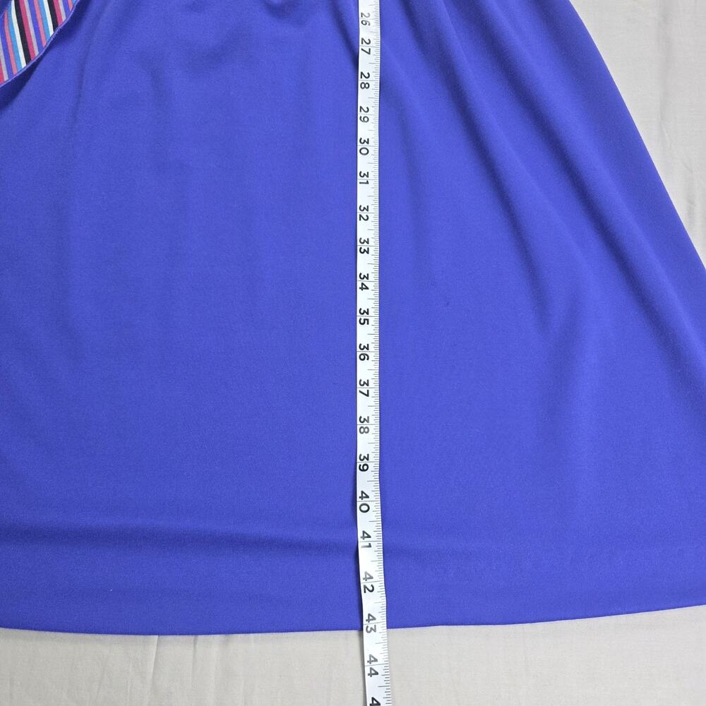 Vintage 70s It’s a Lehigh Blue Shirt Dress ILGWU Made in USA Retro Secretary M - Picture 6 of 10